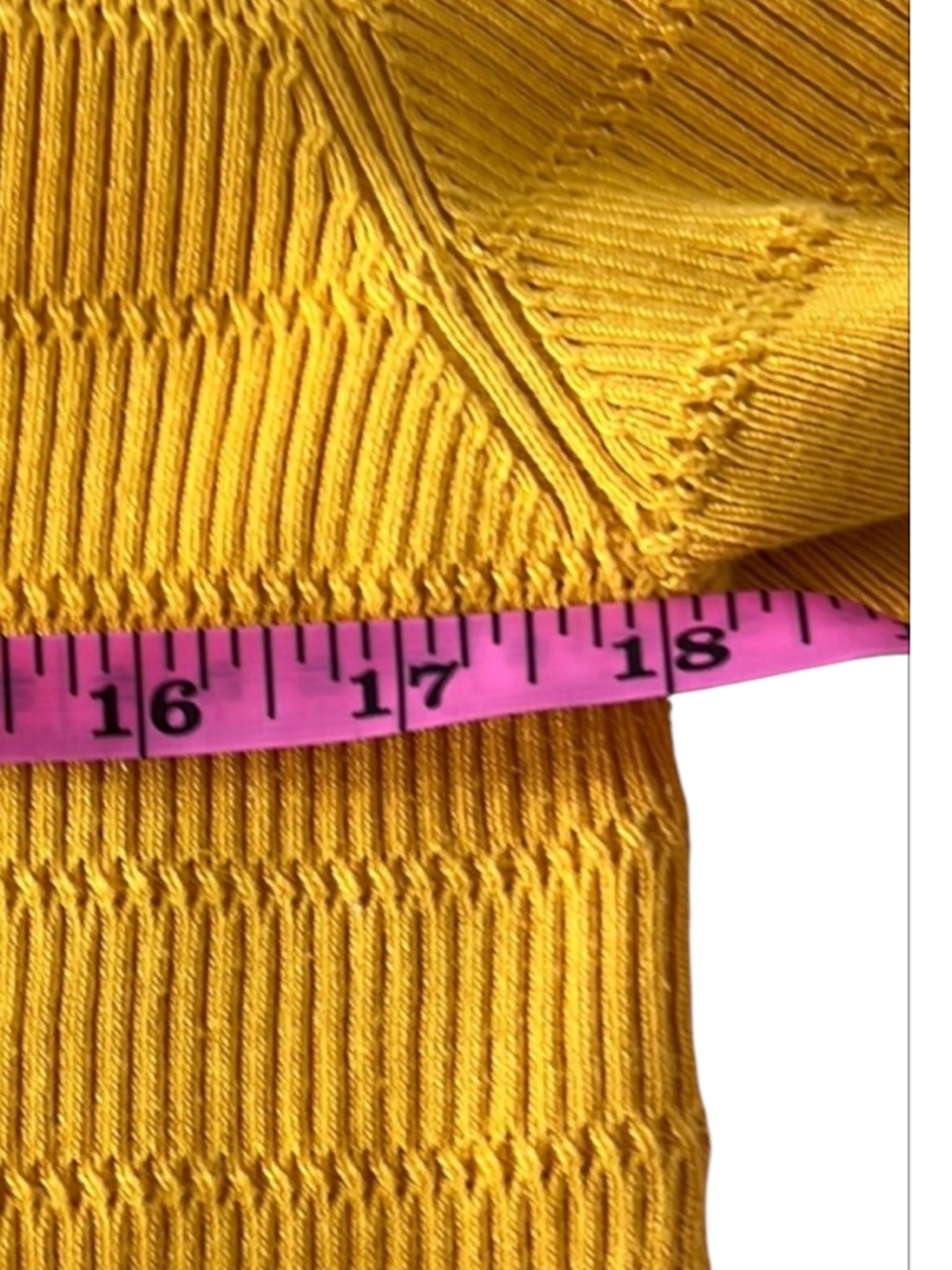 Karl Lagerfeld Paris Marigold Short Sleeve Scalloped Trim Sweater Size XL - Picture 8 of 12
